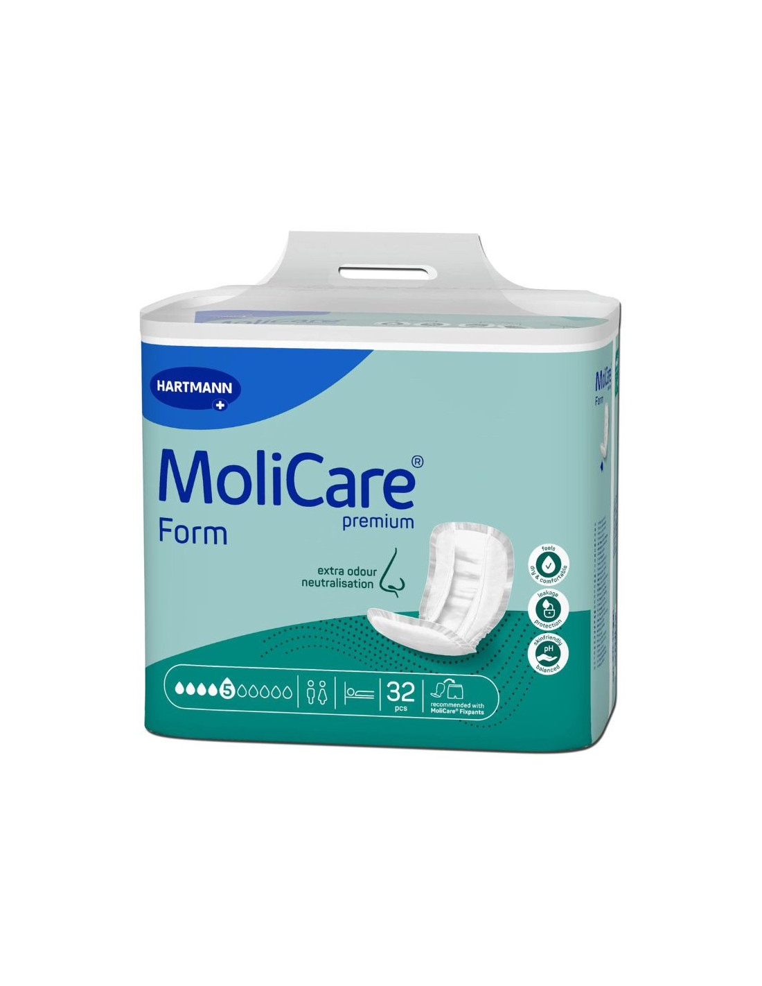 MoliCare Premium FORM 5 druppels inlegger 32 stuks | Snel en Voordelig ...